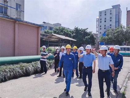 瀘天化集團(tuán)公司黨委書記、董事長潘建華帶隊(duì)來我公司開展“五一”節(jié)前安全環(huán)保綜合督查