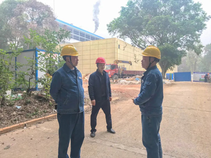 瀘天化股份公司黨委書記、董事長廖廷君督導(dǎo)重點項目建設(shè)工作