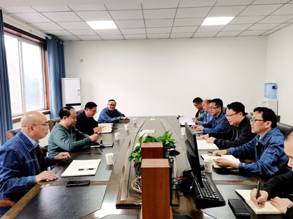 瀘天化股份公司黨委書記、董事長廖廷君一行到物資供應(yīng)公司調(diào)研