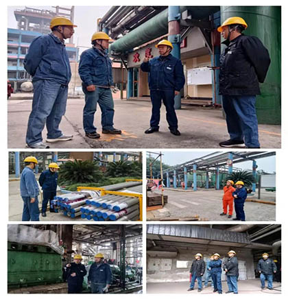 瀘天化股份公司總經(jīng)理傅利才深入大修現(xiàn)場關(guān)心問候大修員工和項目
