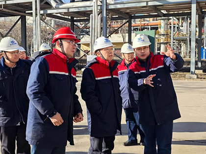 瀘天化股份公司總經(jīng)理傅利才一行赴和寧公司調(diào)研指導(dǎo)工作